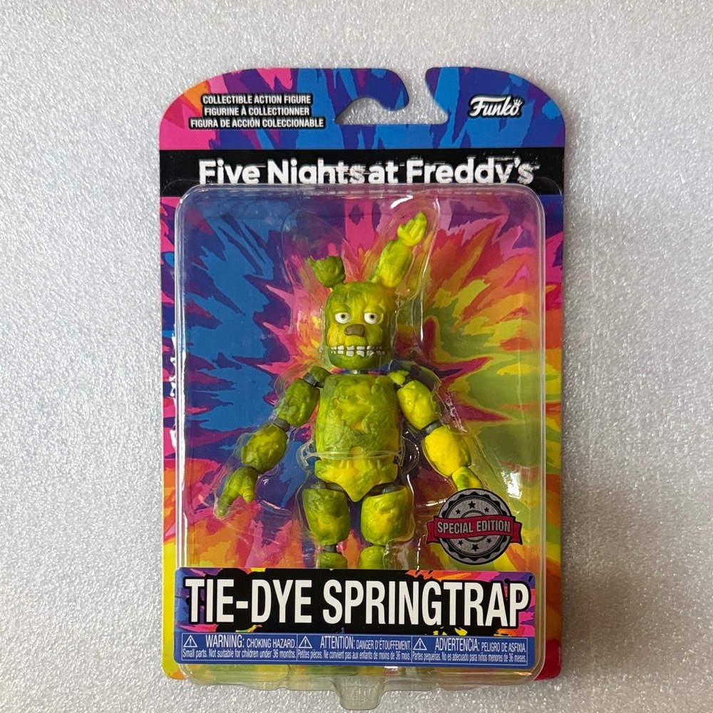 Funko five nights at Freddy’s Tie-Dye Springtrap Figure - Green and Yellow